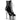 Adore-1020 Black Patent/ Silver Chrome, 7" Heels (Speed Heels)