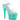 Adore-708 Clear/Aqua, 7" Heels