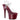 Adore-708 Clear/Burgundy, 7" Heels