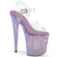 Bejeweled-808RRS Clear/Lavender RS, 8" Heel