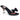 BELLE-301BOW Clear-Black, 3" Heels
