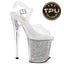Flamingo-808PREM-RSI Clear/Clear-Silver AB RS, 8" Heels