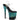 Flamingo-808SS Black-Turquoise Multi Glitter, 8" Heels (Speed Heels)