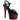 Adore-709BR Black Patent/Red-Black, 7" Heels