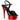 Delight-609 Black Patent/Red Chrome, 6" Heels