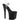 ENCHANT-708 Clear/Black, 8"Heels