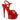 Excite-609 Red Patent Comfort Width, 6" Heel