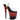 Flamingo-808SS Black-Red Multi Glitter, 8" Heels