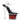 SKY-308WHG Clear/Black-Red Glitter, 7" Heel, 2 3/4" Platform