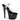 Stardust-708 Clear/Black, 7" Heels