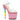 Unicorn-708T Clear/Bubble Gum Pink, 7" Heels